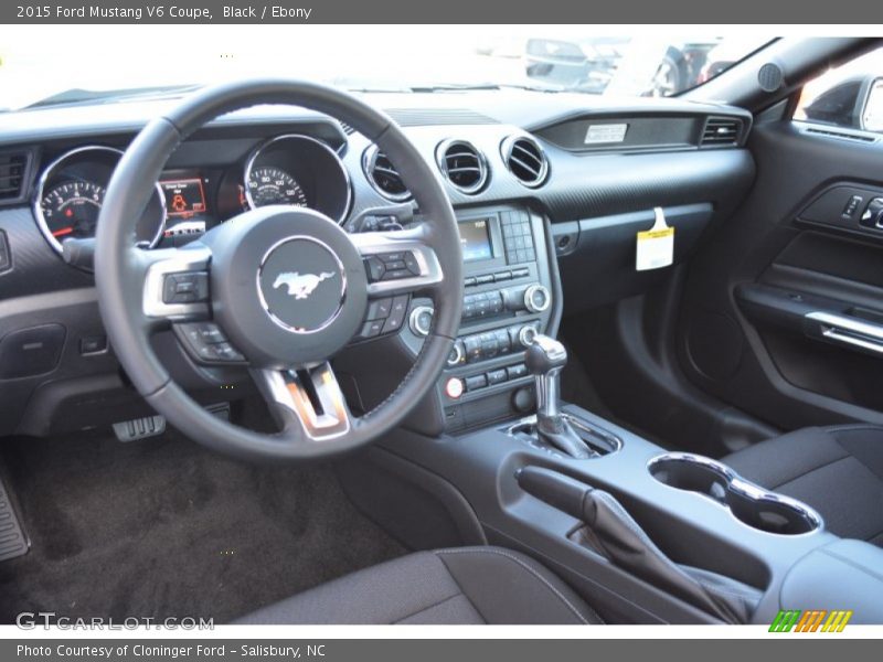 Black / Ebony 2015 Ford Mustang V6 Coupe