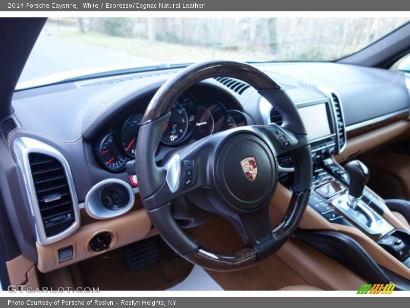 White / Espresso/Cognac Natural Leather 2014 Porsche Cayenne