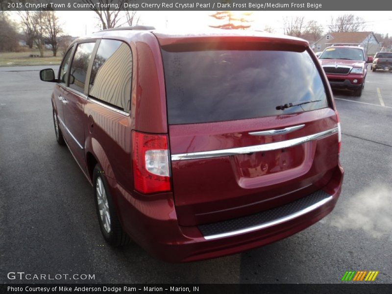 Deep Cherry Red Crystal Pearl / Dark Frost Beige/Medium Frost Beige 2015 Chrysler Town & Country Touring