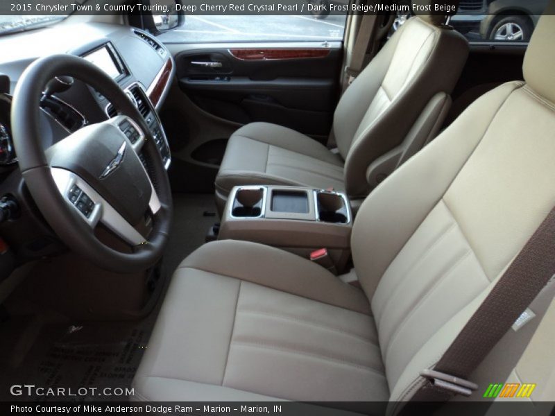 Deep Cherry Red Crystal Pearl / Dark Frost Beige/Medium Frost Beige 2015 Chrysler Town & Country Touring