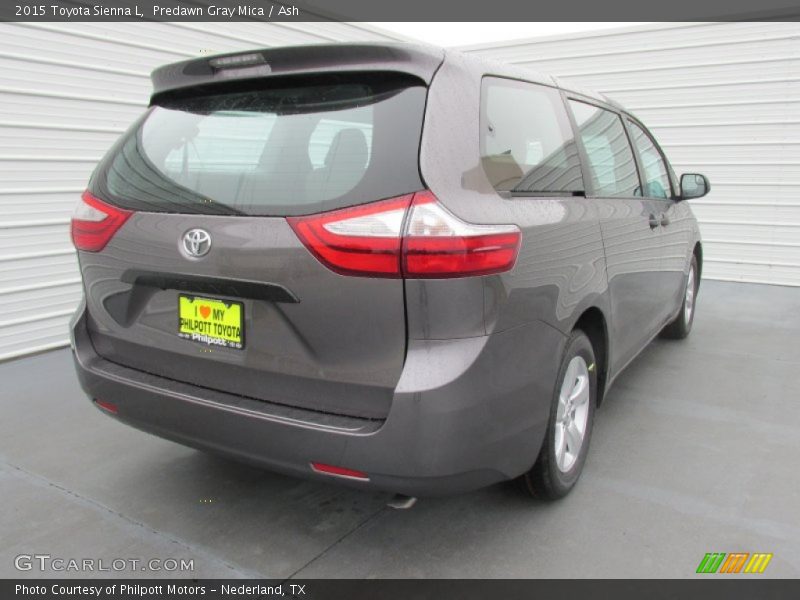 Predawn Gray Mica / Ash 2015 Toyota Sienna L