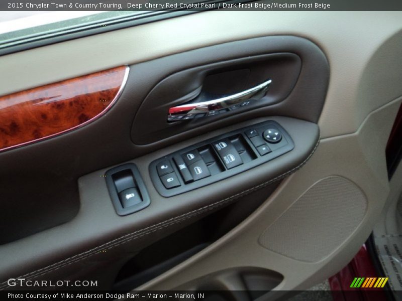 Deep Cherry Red Crystal Pearl / Dark Frost Beige/Medium Frost Beige 2015 Chrysler Town & Country Touring