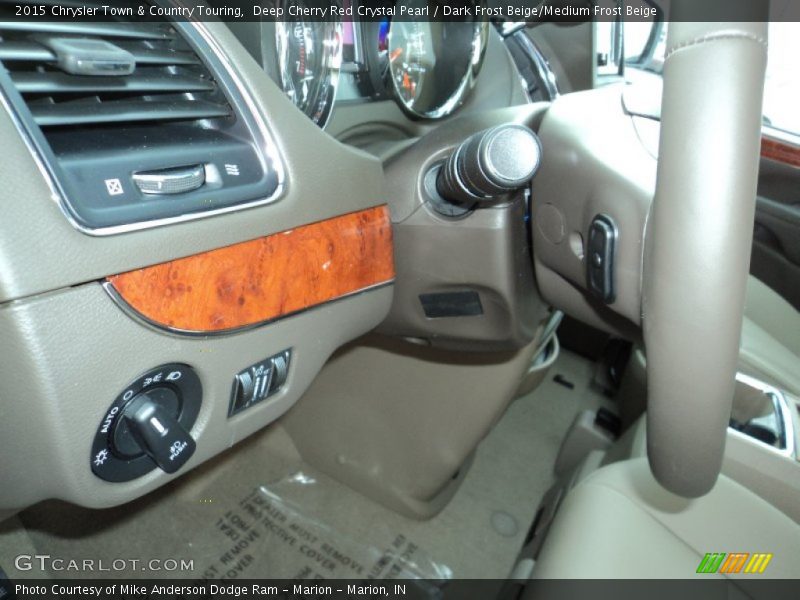 Deep Cherry Red Crystal Pearl / Dark Frost Beige/Medium Frost Beige 2015 Chrysler Town & Country Touring