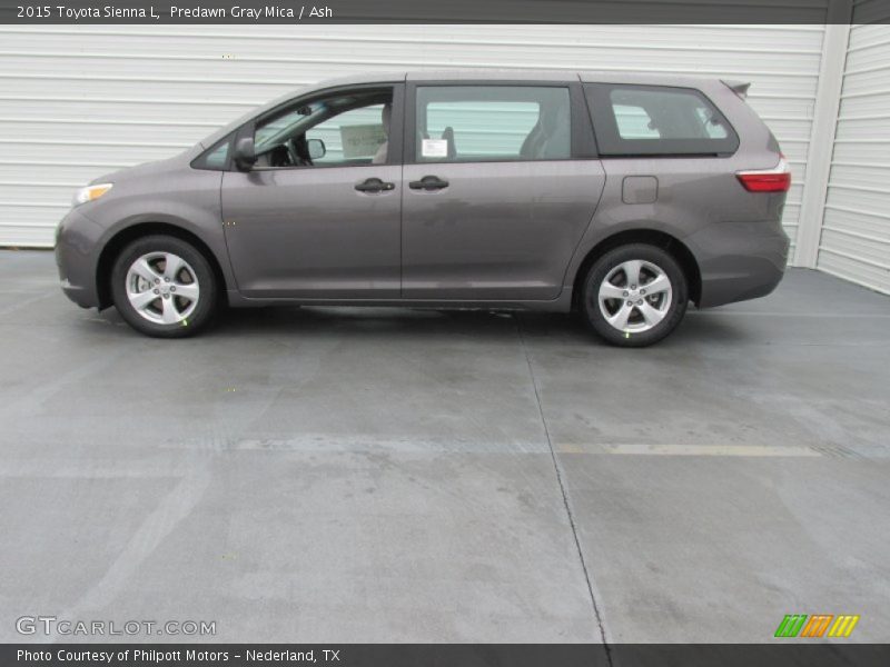 Predawn Gray Mica / Ash 2015 Toyota Sienna L
