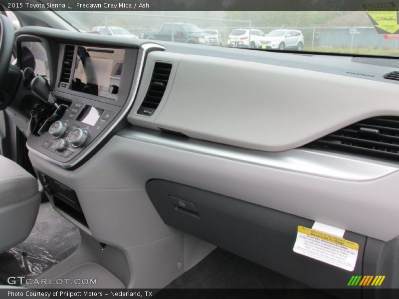 Dashboard of 2015 Sienna L