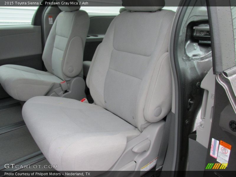 Rear Seat of 2015 Sienna L