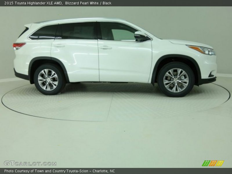 Blizzard Pearl White / Black 2015 Toyota Highlander XLE AWD