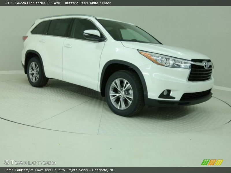 Blizzard Pearl White / Black 2015 Toyota Highlander XLE AWD