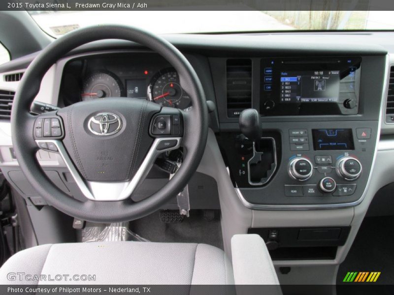 Dashboard of 2015 Sienna L