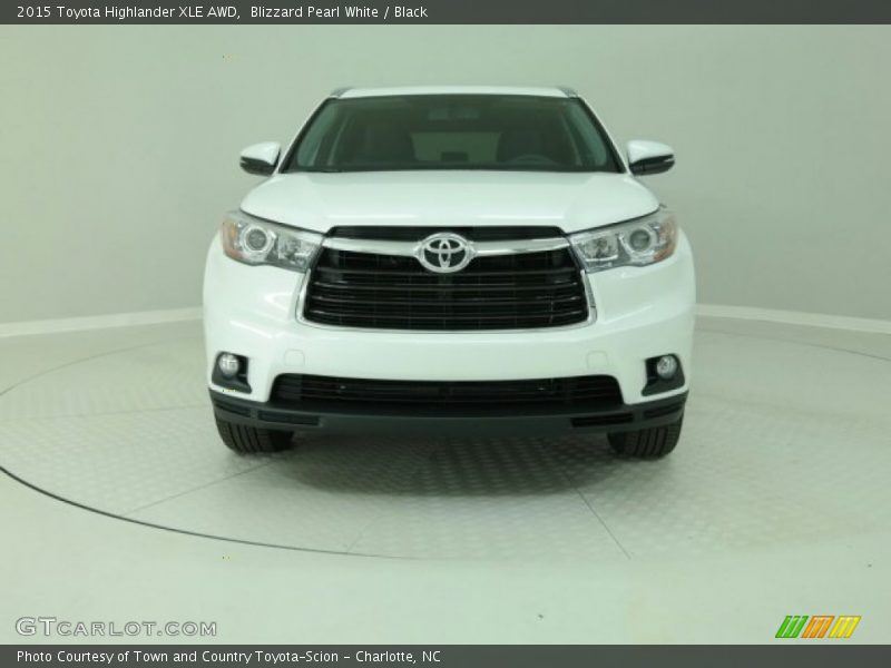 Blizzard Pearl White / Black 2015 Toyota Highlander XLE AWD