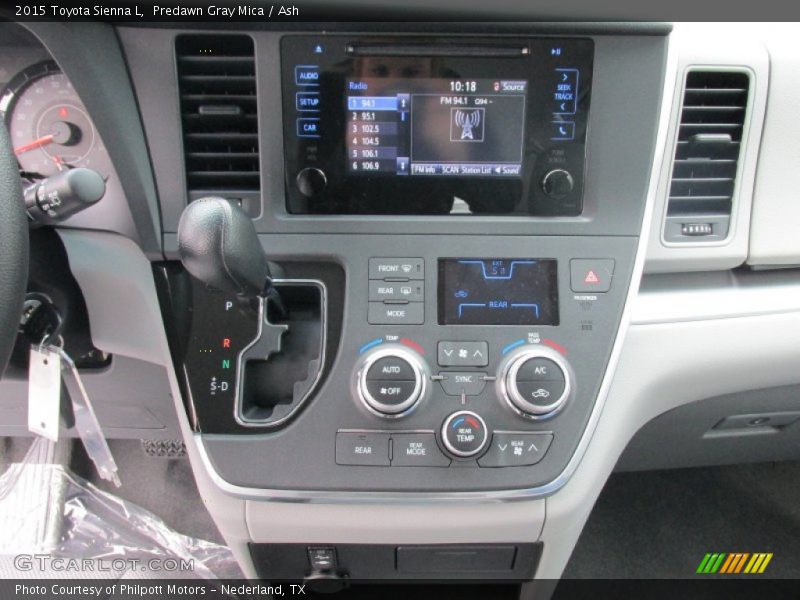 Controls of 2015 Sienna L