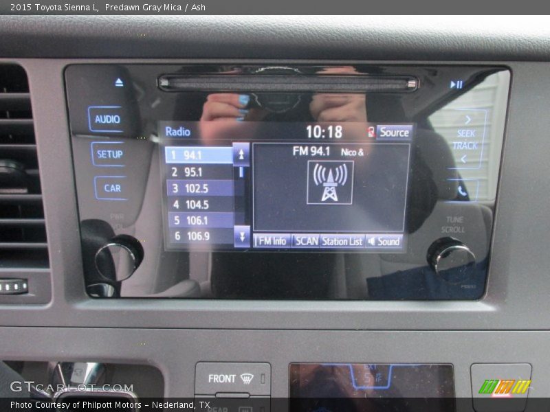 Audio System of 2015 Sienna L