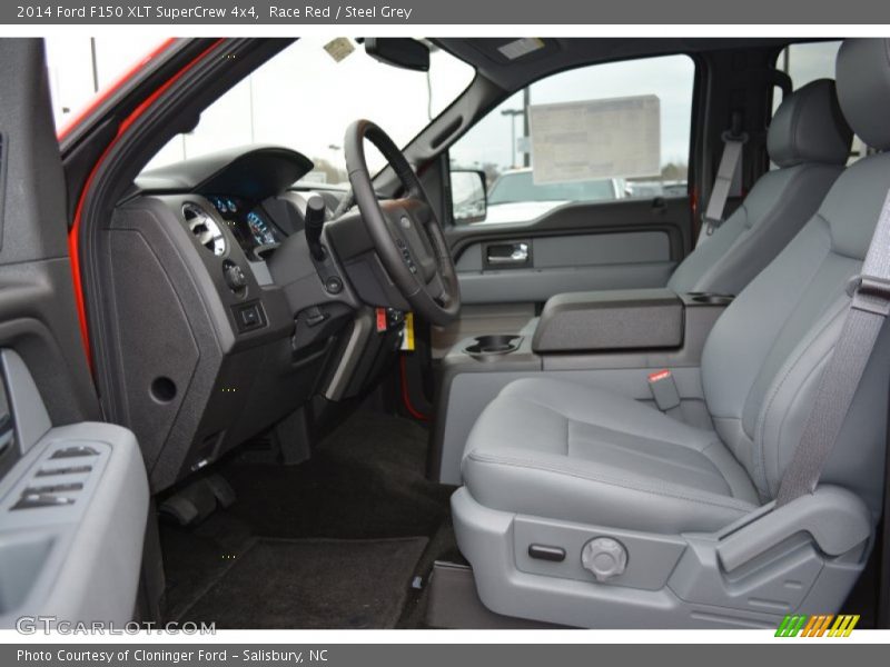  2014 F150 XLT SuperCrew 4x4 Steel Grey Interior