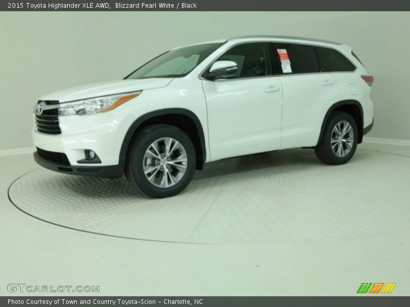 Blizzard Pearl White / Black 2015 Toyota Highlander XLE AWD