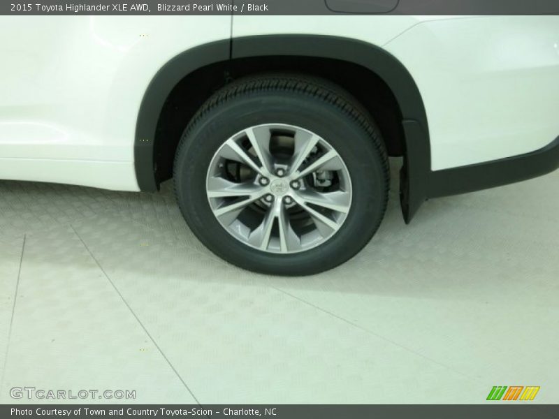 Blizzard Pearl White / Black 2015 Toyota Highlander XLE AWD