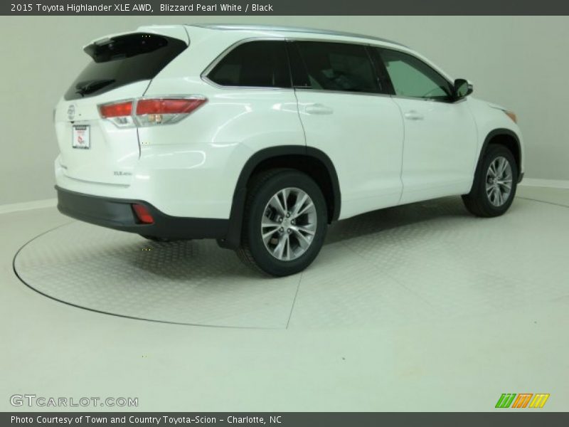 Blizzard Pearl White / Black 2015 Toyota Highlander XLE AWD