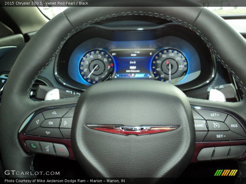 Velvet Red Pearl / Black 2015 Chrysler 200 S
