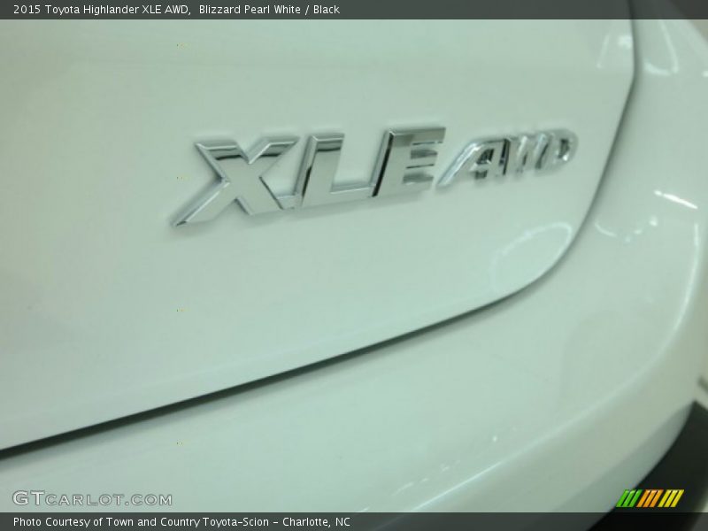 Blizzard Pearl White / Black 2015 Toyota Highlander XLE AWD