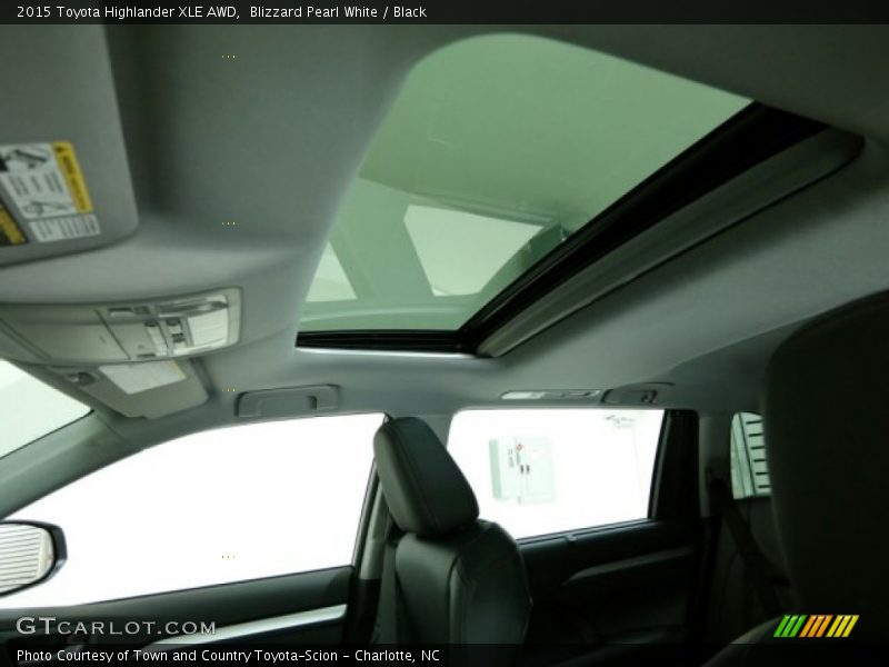 Blizzard Pearl White / Black 2015 Toyota Highlander XLE AWD