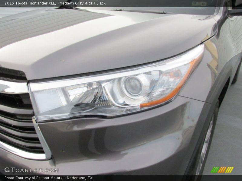 Predawn Gray Mica / Black 2015 Toyota Highlander XLE