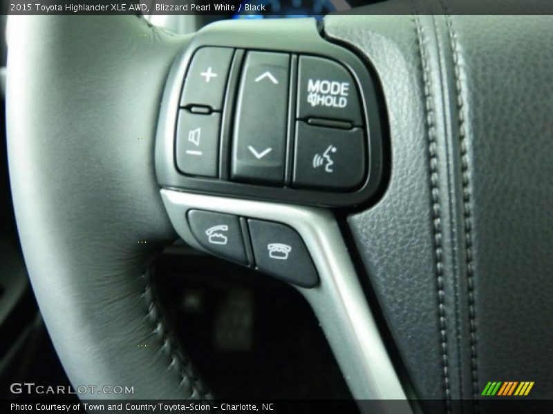 Blizzard Pearl White / Black 2015 Toyota Highlander XLE AWD