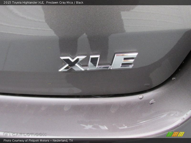 Predawn Gray Mica / Black 2015 Toyota Highlander XLE