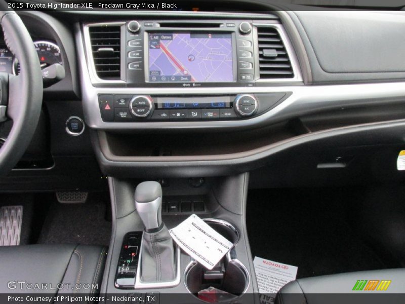 Predawn Gray Mica / Black 2015 Toyota Highlander XLE
