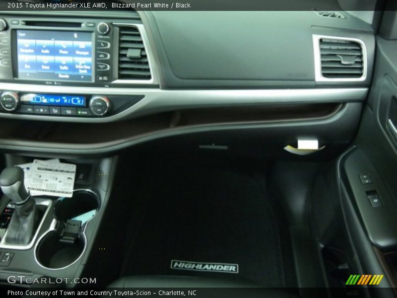 Blizzard Pearl White / Black 2015 Toyota Highlander XLE AWD