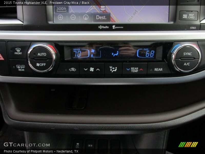 Predawn Gray Mica / Black 2015 Toyota Highlander XLE