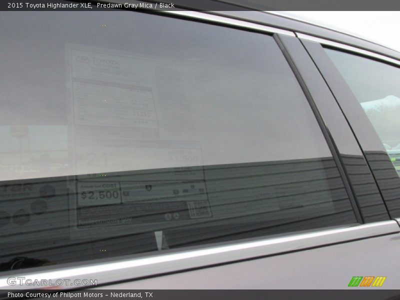 Predawn Gray Mica / Black 2015 Toyota Highlander XLE