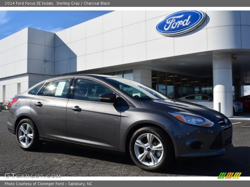 Sterling Gray / Charcoal Black 2014 Ford Focus SE Sedan