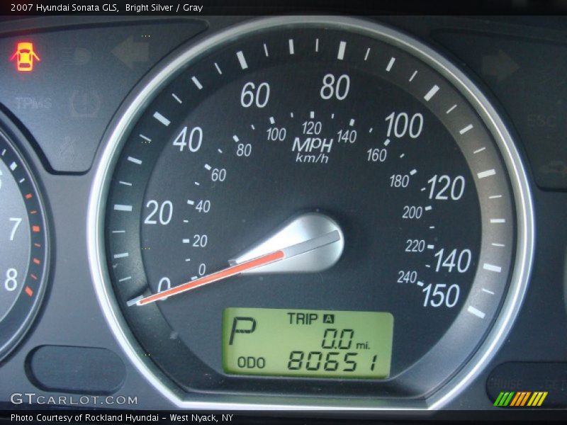 Bright Silver / Gray 2007 Hyundai Sonata GLS