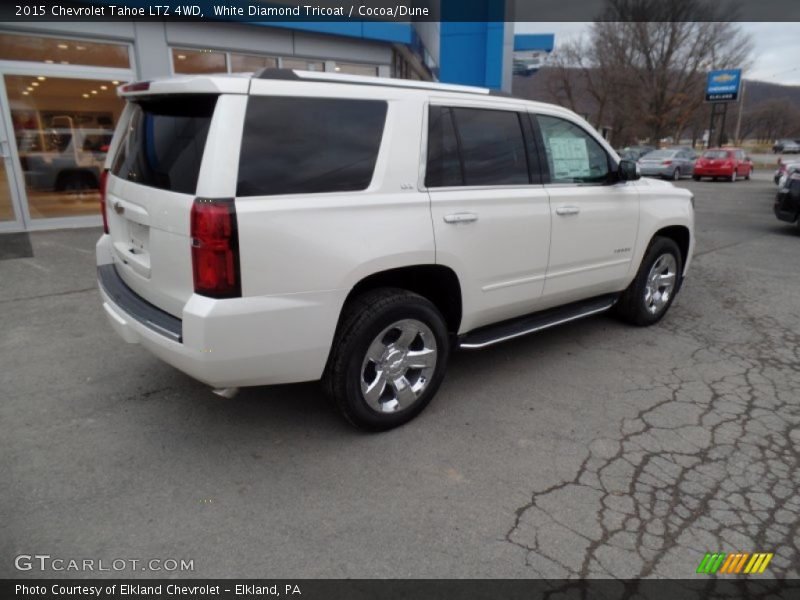 White Diamond Tricoat / Cocoa/Dune 2015 Chevrolet Tahoe LTZ 4WD