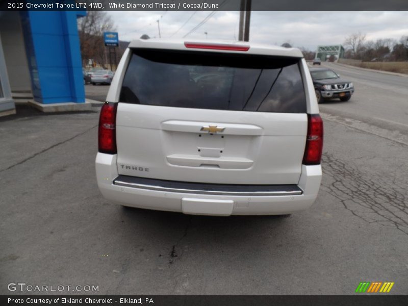 White Diamond Tricoat / Cocoa/Dune 2015 Chevrolet Tahoe LTZ 4WD