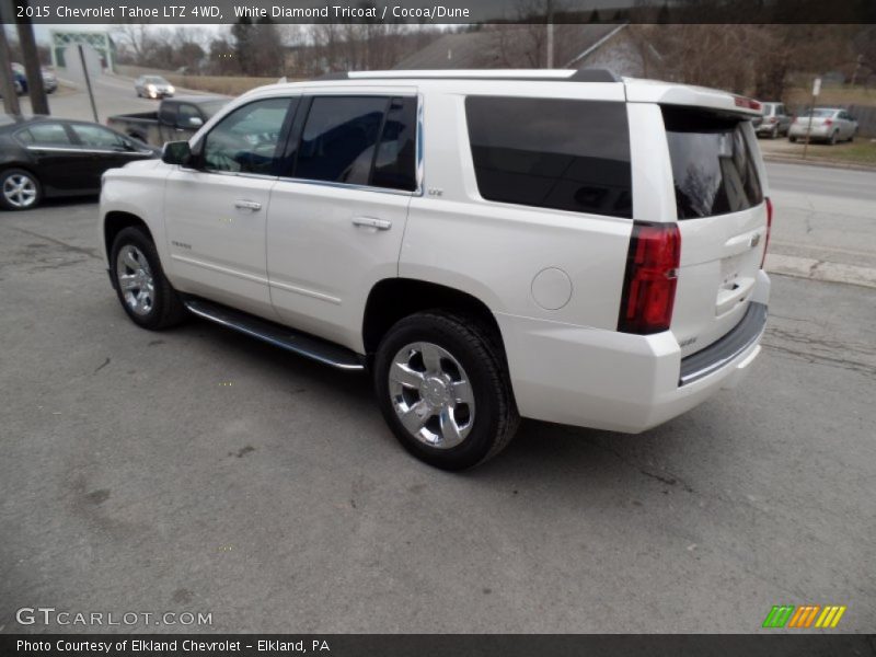 White Diamond Tricoat / Cocoa/Dune 2015 Chevrolet Tahoe LTZ 4WD