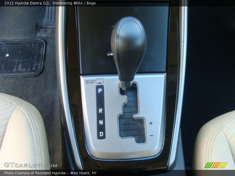 Shimmering White / Beige 2013 Hyundai Elantra GLS
