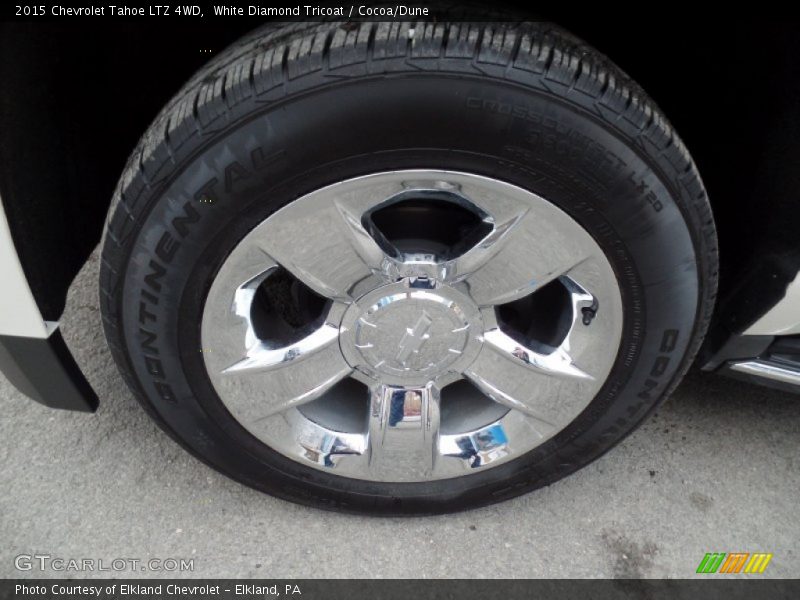 White Diamond Tricoat / Cocoa/Dune 2015 Chevrolet Tahoe LTZ 4WD