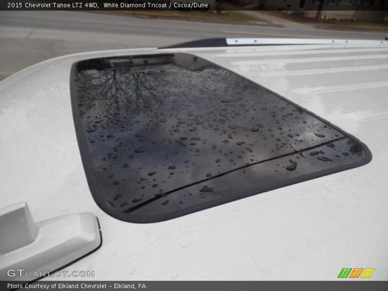 White Diamond Tricoat / Cocoa/Dune 2015 Chevrolet Tahoe LTZ 4WD