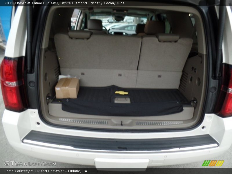 White Diamond Tricoat / Cocoa/Dune 2015 Chevrolet Tahoe LTZ 4WD