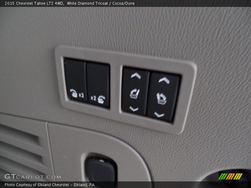 White Diamond Tricoat / Cocoa/Dune 2015 Chevrolet Tahoe LTZ 4WD