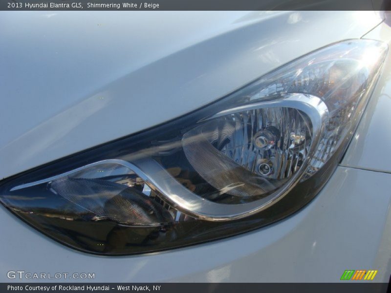 Shimmering White / Beige 2013 Hyundai Elantra GLS