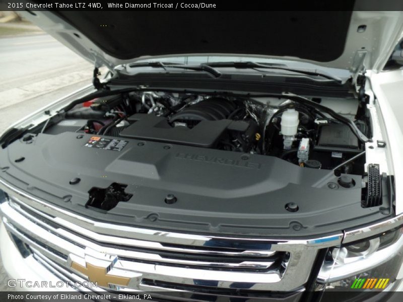 White Diamond Tricoat / Cocoa/Dune 2015 Chevrolet Tahoe LTZ 4WD