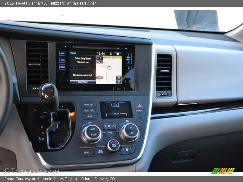 Blizzard White Pearl / Ash 2015 Toyota Sienna XLE