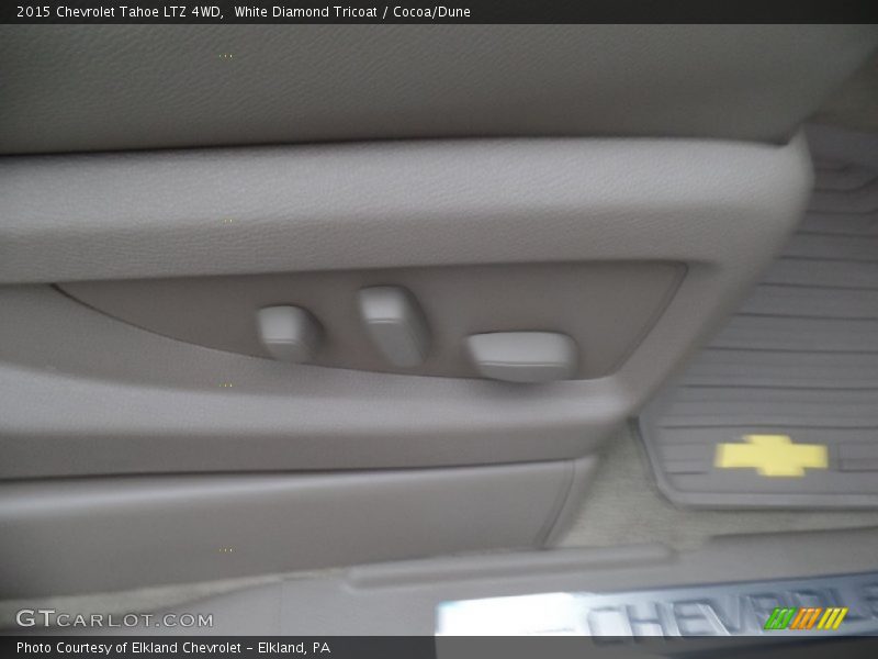White Diamond Tricoat / Cocoa/Dune 2015 Chevrolet Tahoe LTZ 4WD