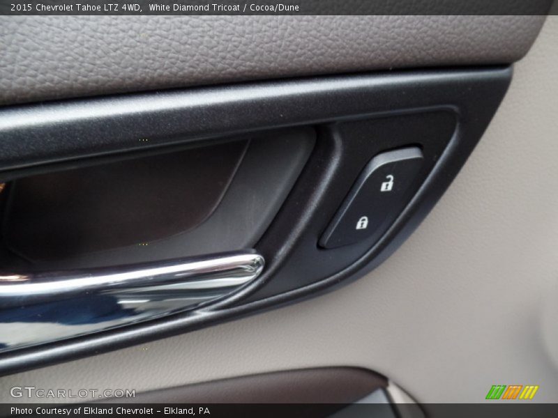 White Diamond Tricoat / Cocoa/Dune 2015 Chevrolet Tahoe LTZ 4WD