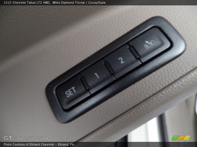 White Diamond Tricoat / Cocoa/Dune 2015 Chevrolet Tahoe LTZ 4WD
