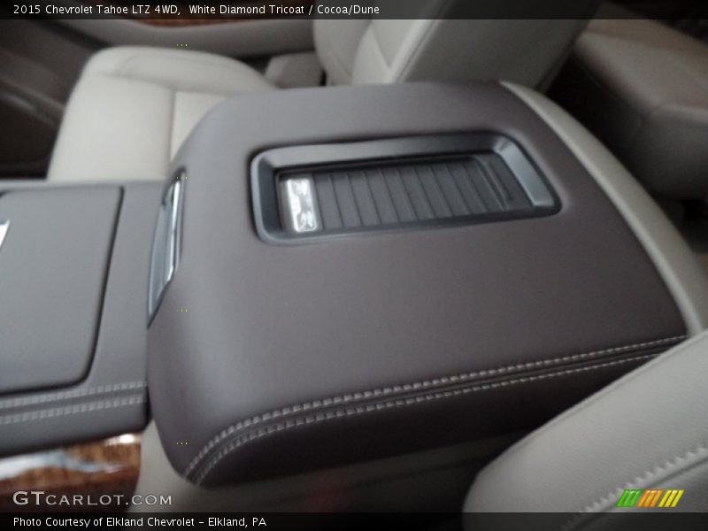 White Diamond Tricoat / Cocoa/Dune 2015 Chevrolet Tahoe LTZ 4WD