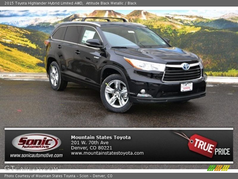 Attitude Black Metallic / Black 2015 Toyota Highlander Hybrid Limited AWD