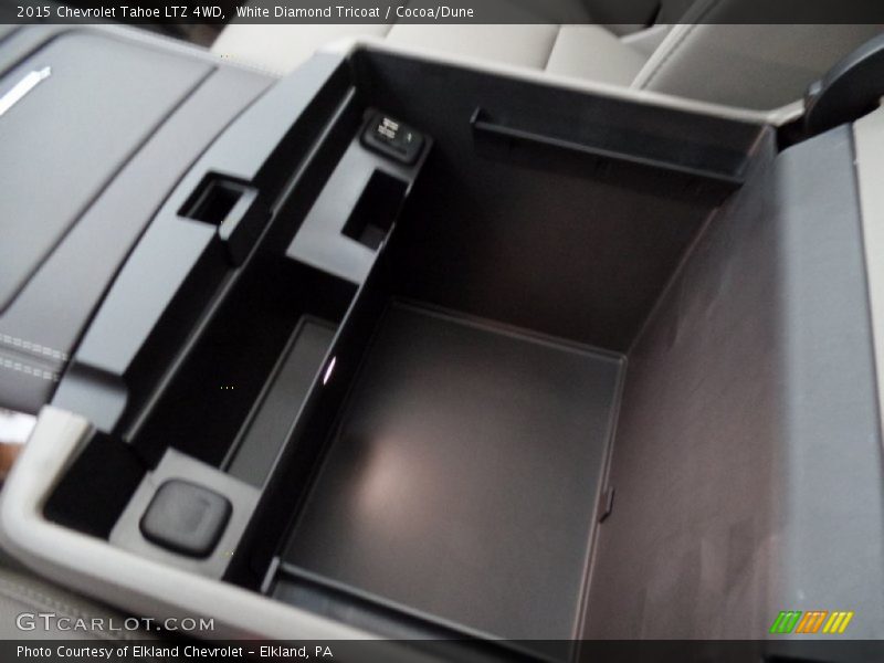White Diamond Tricoat / Cocoa/Dune 2015 Chevrolet Tahoe LTZ 4WD