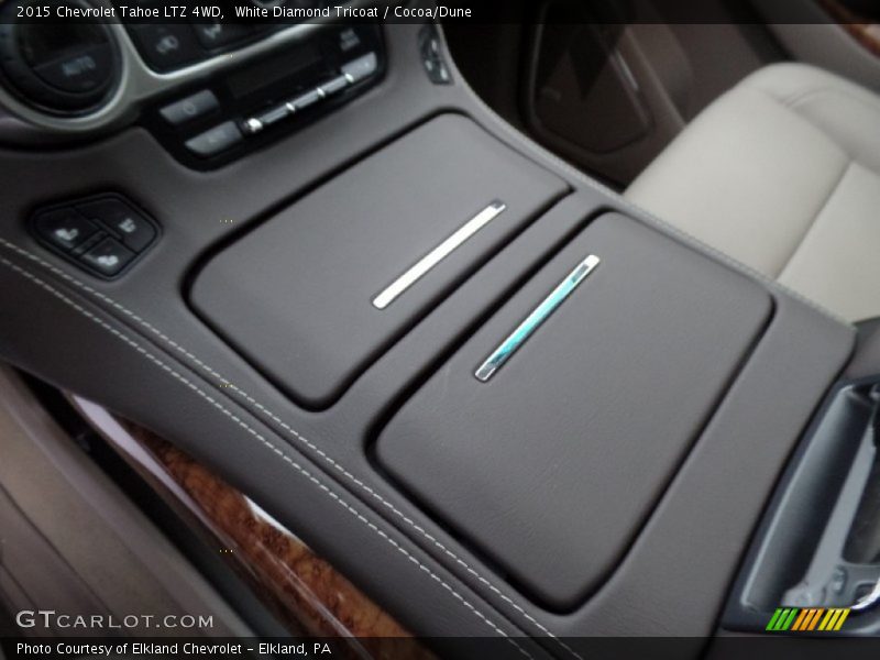 White Diamond Tricoat / Cocoa/Dune 2015 Chevrolet Tahoe LTZ 4WD